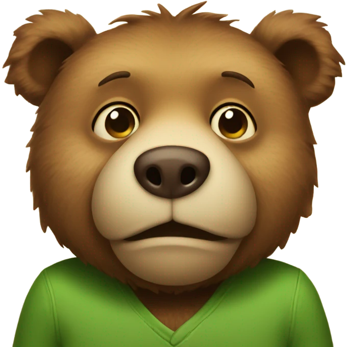 smirky bear emoji