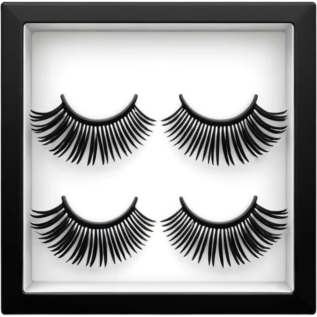ioni false lashes in a box emoji