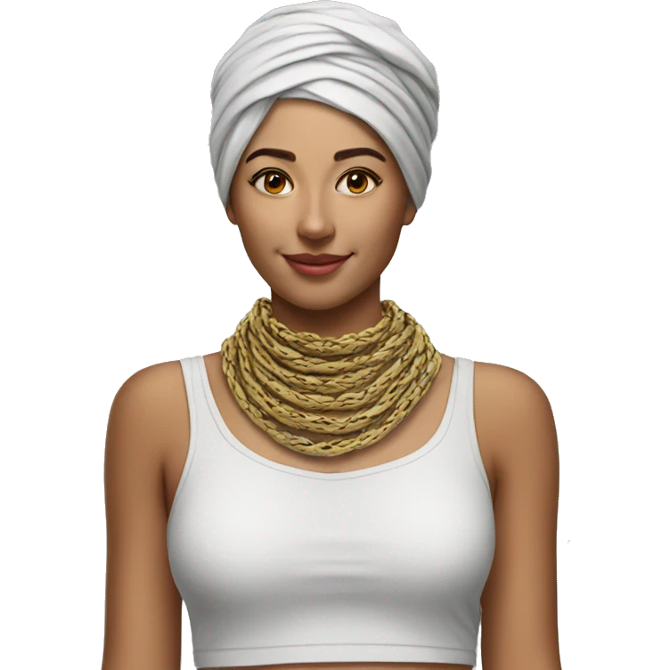photo realistic, keffieh around the neck emoji