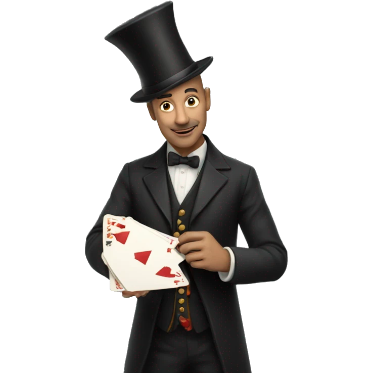 magician with cards emoji