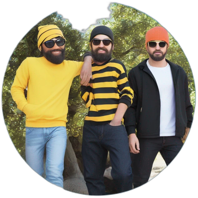 three boys in striped shirts emoji