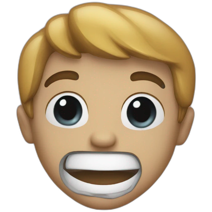 Smile half bad half happy emoji