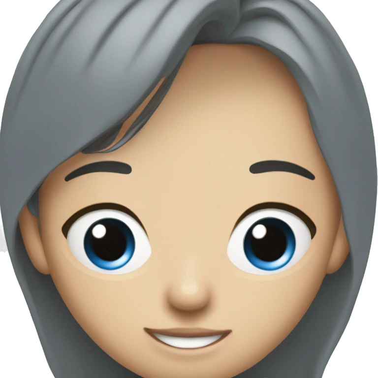 Blonde Filipino girl with big brown eyes and big dimples with her white, blonde, blue eyes boyfriend on her left emoji