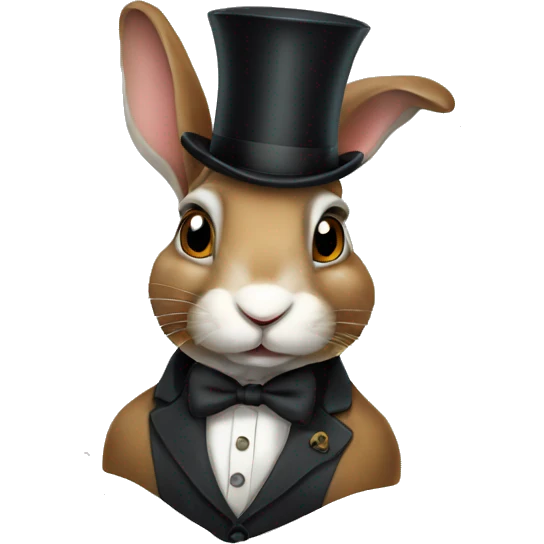 rabbit with a monocle emoji