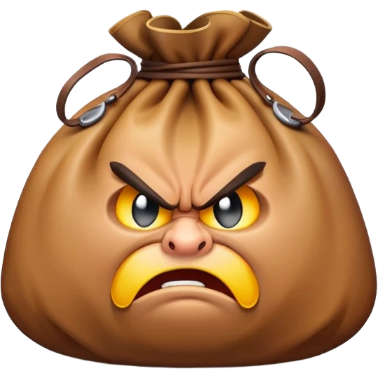 angry bag of money emoji