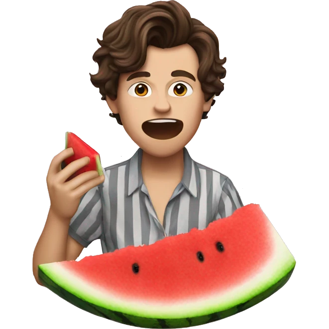 Harry styles eating watermelon  emoji