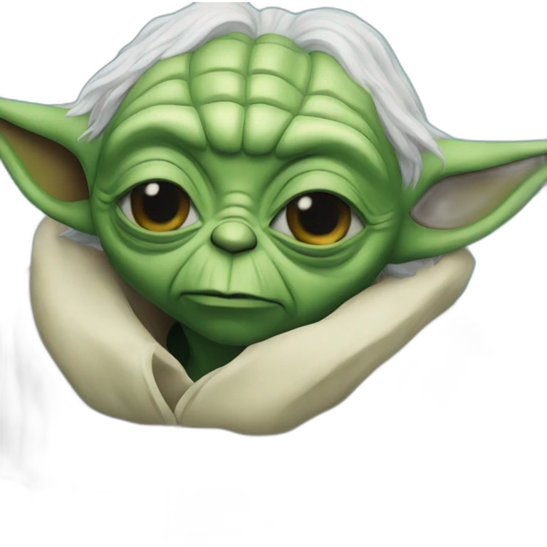 Yoda in the swimming pool  emoji