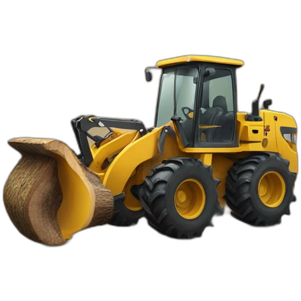 wood skidder machine emoji