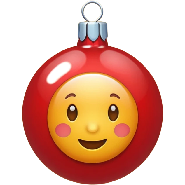 Christmas red ball emoji