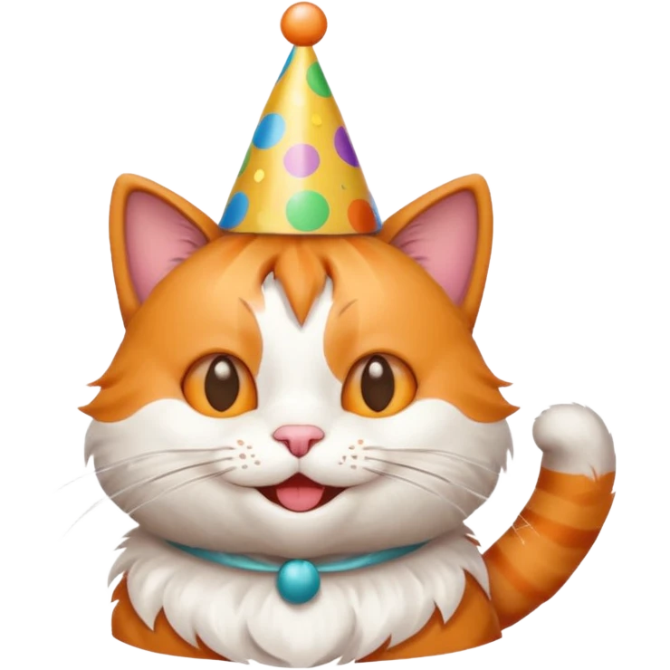 happy birthday cat emoji