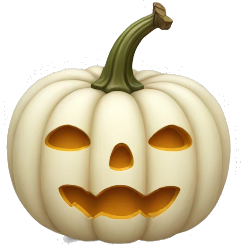 Ivory pumpkin  emoji