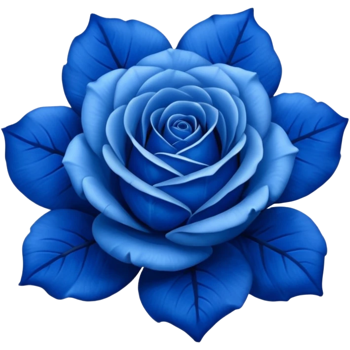 Blue rose emoji