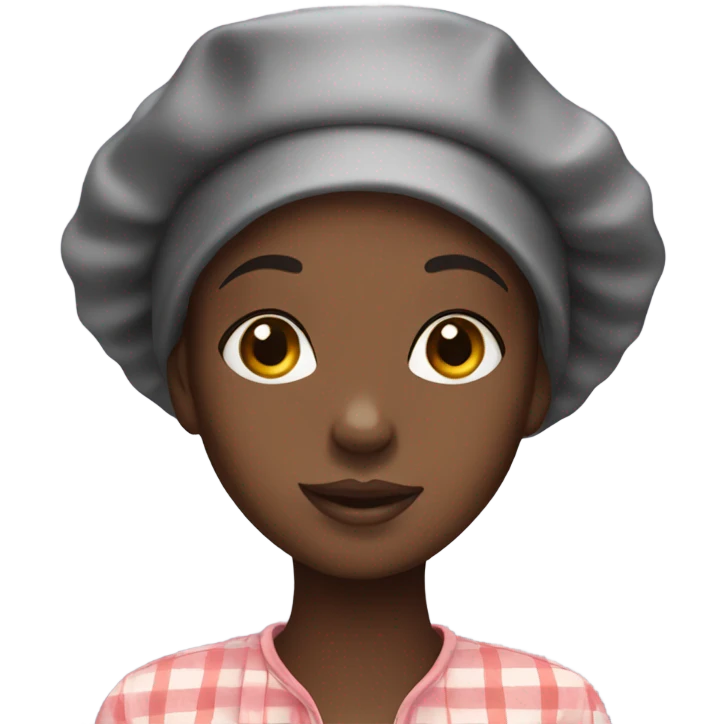 Black girl with bonnet emoji