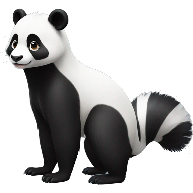 panda-skunk-hybrid full body emoji