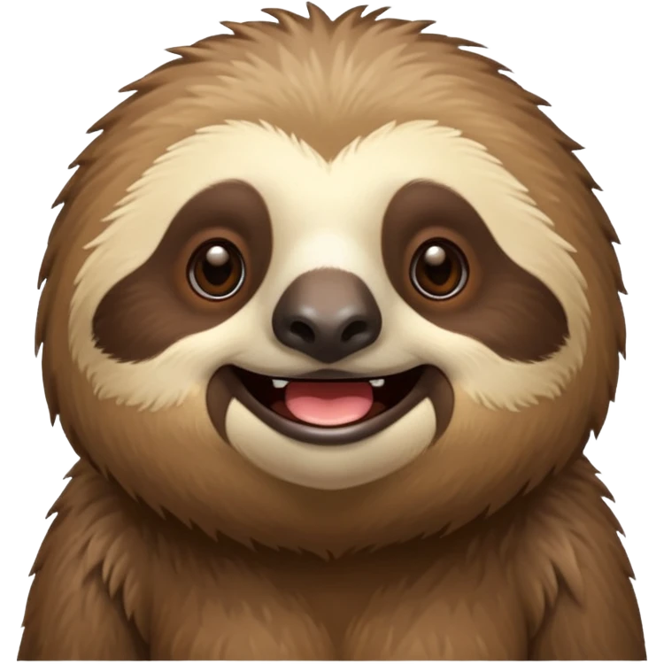 Perezoso que se esté riendo emoji