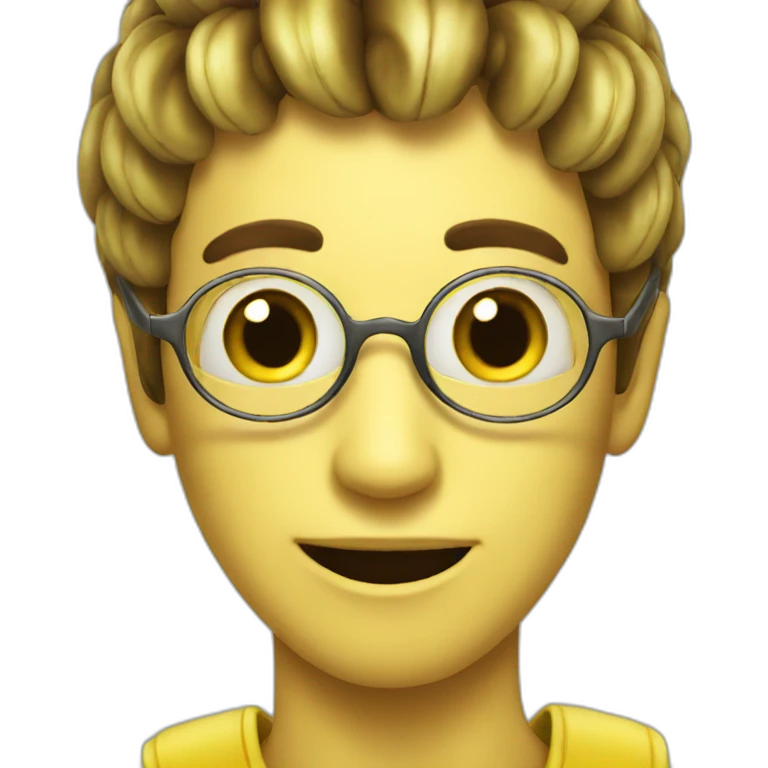 very cool banana emoji