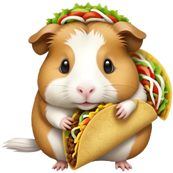 guinea pig eating taco emoji