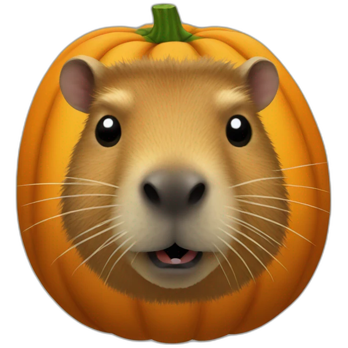 capybara pumpkin emoji