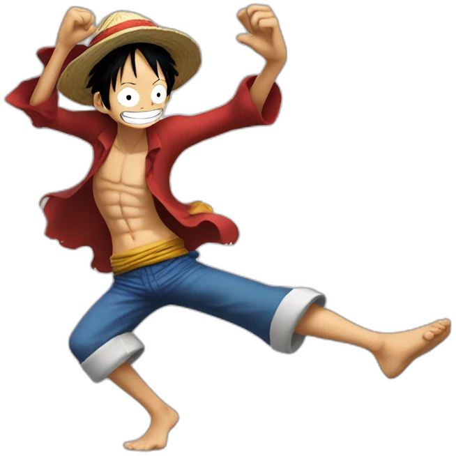 Luffy qui danse emoji
