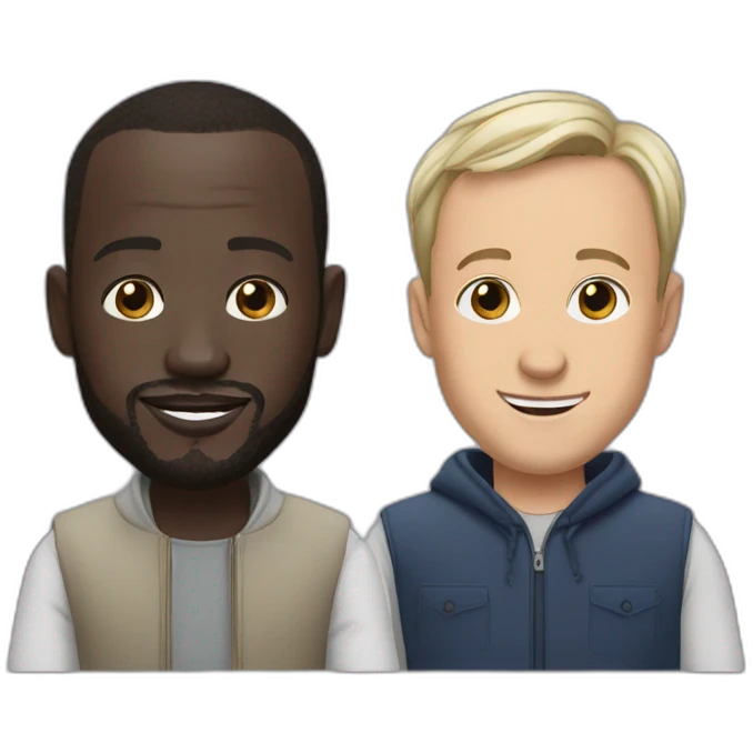 Omar sy and Fred Testo emoji