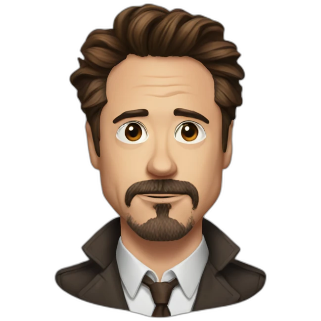robert downey jr with beard emoji