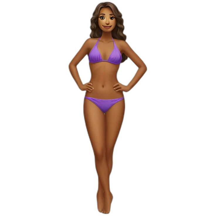 Bikini court emoji