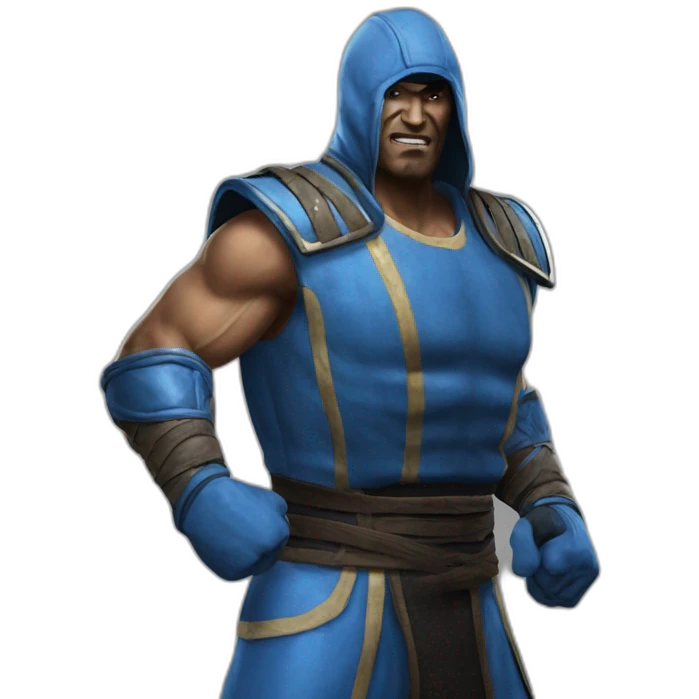 The blue fighter from Mortal Kombat emoji