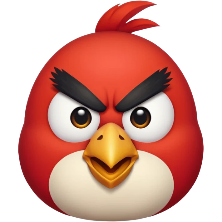 Angry bird emoji