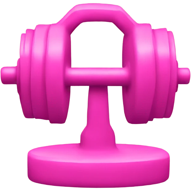 pink weights emoji