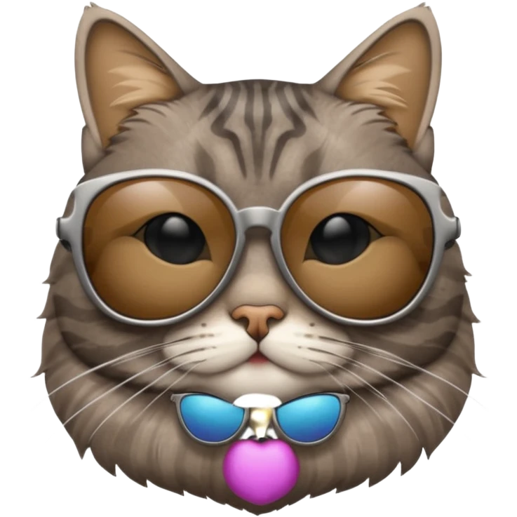 Cat wearing sunglasses emoji