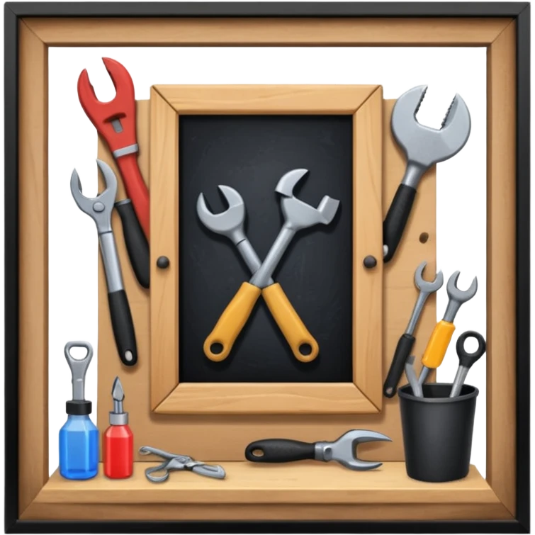 workshop black emoji