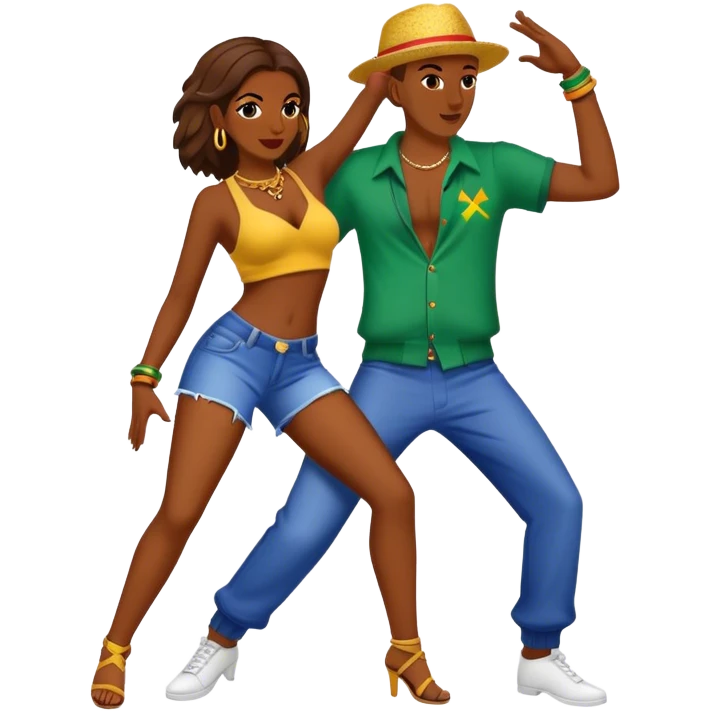 2 people dancing reggaeton emoji