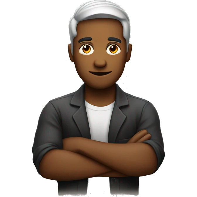 Face with crossed arms for iPhone emoji