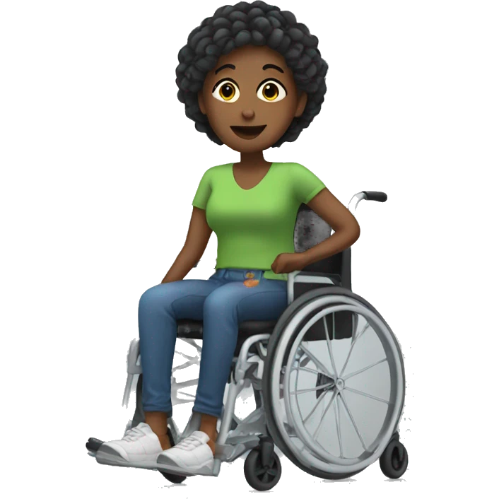 Lesbian in wheelchair emoji