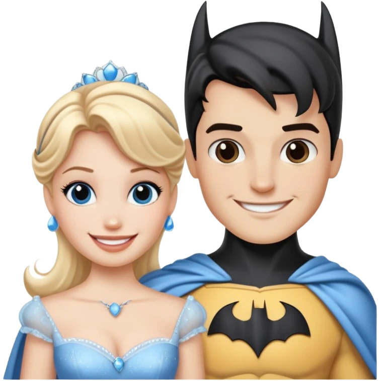 ازدواج بتمن و سیندرلا  emoji