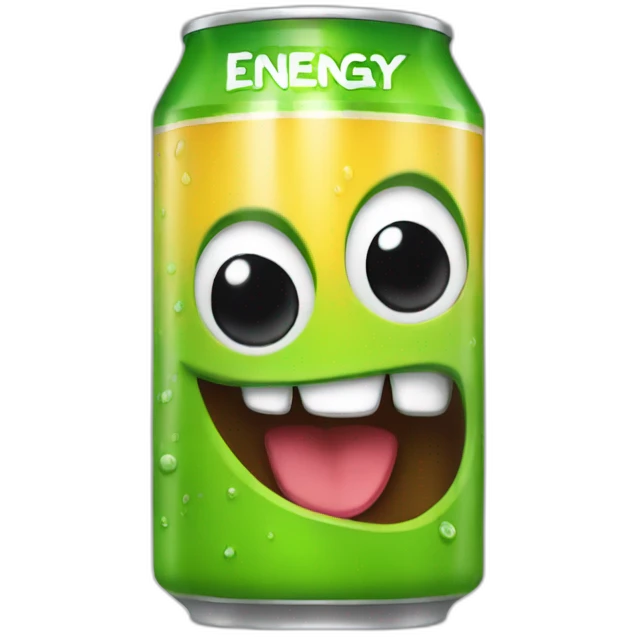A soda monster the energy drink emoji