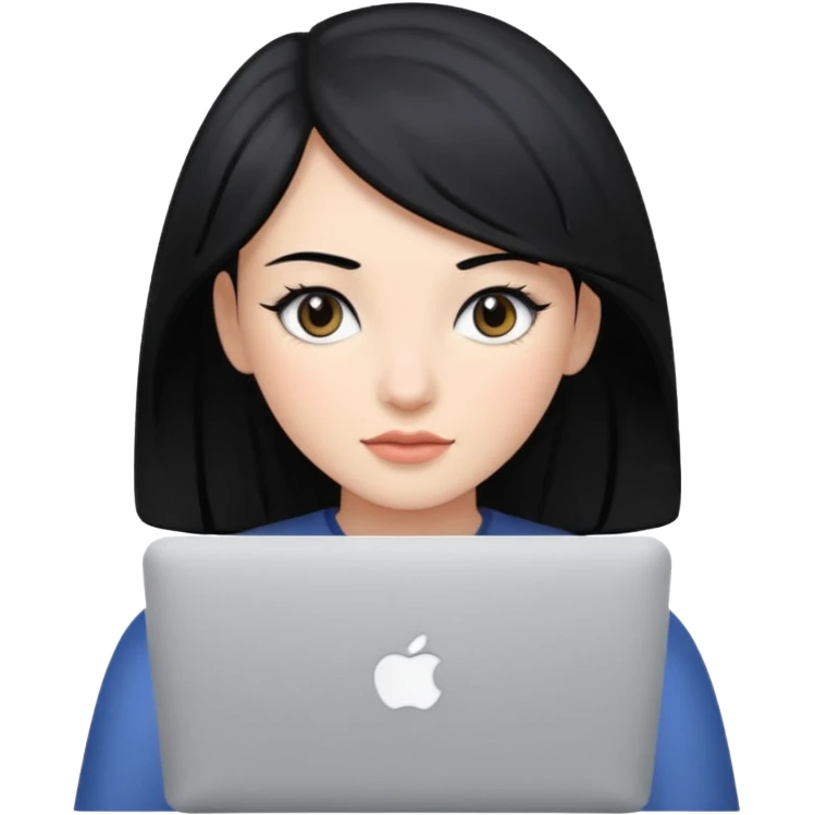 macbook black hair beauty  emoji