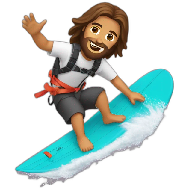 Jesus kitesurfingh emoji