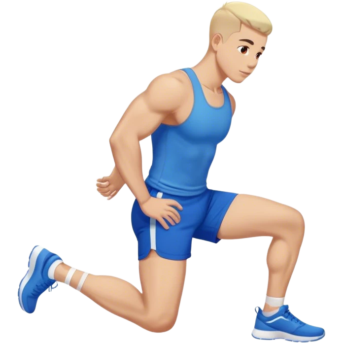 glute-bridges-exercise guy with blue shorts  emoji