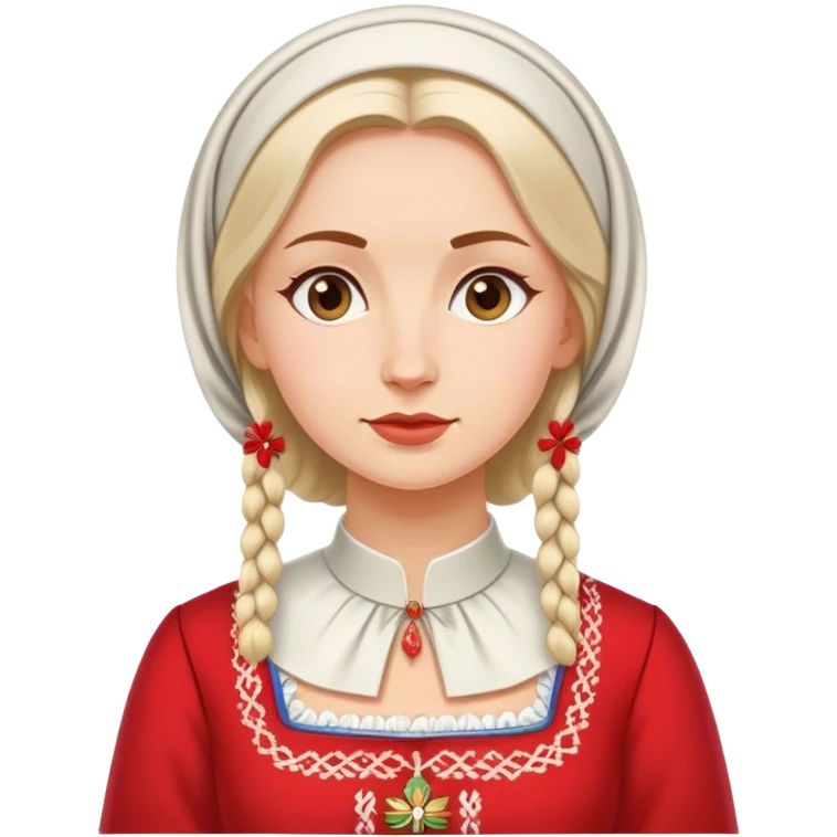 traditional polish european woman simple traditional politician  emoji