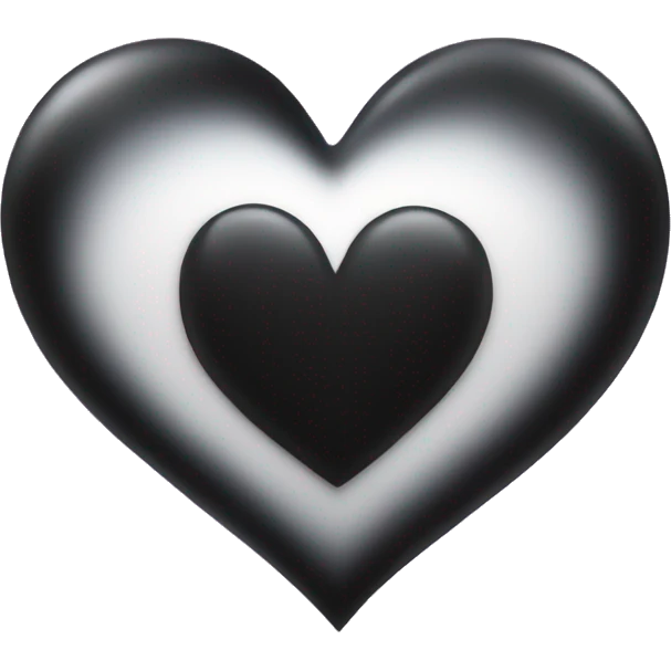 Black heart shine emoji