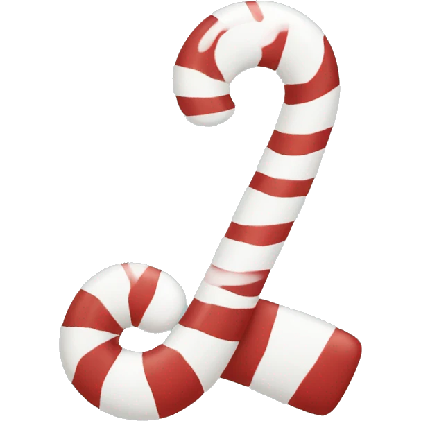 White candycane emoji