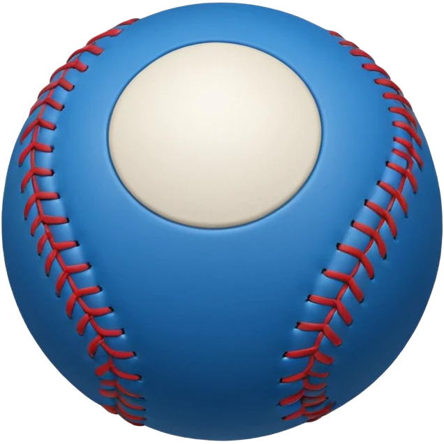 blue baseball ball emoji