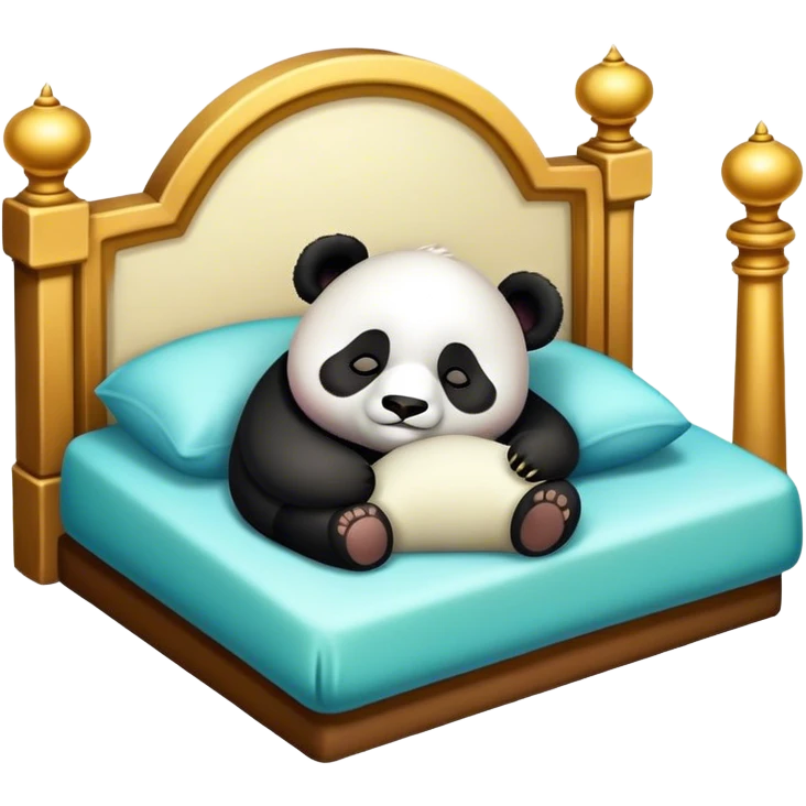 Panda naps in palazzo emoji