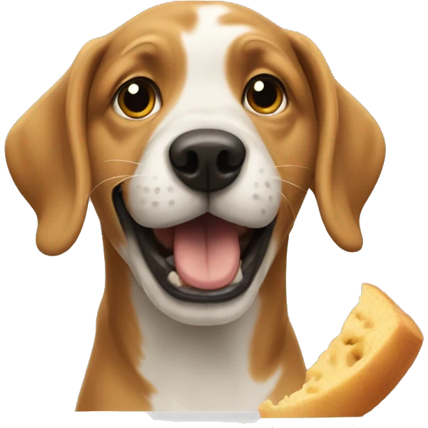 dog eating emoji