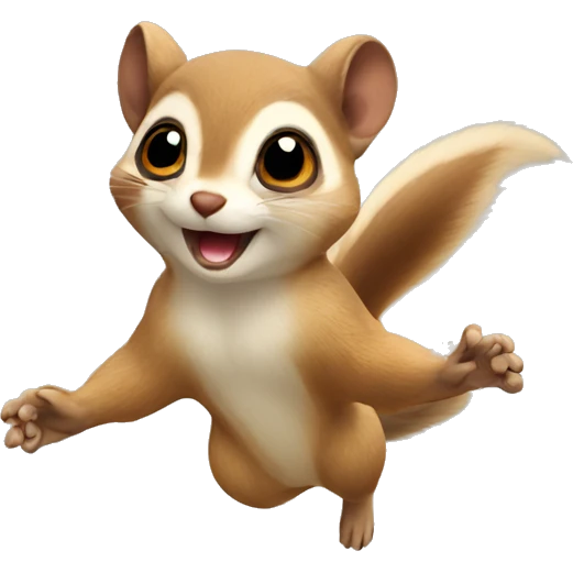 Flying squirrel emoji