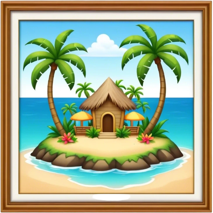 tropical island emoji