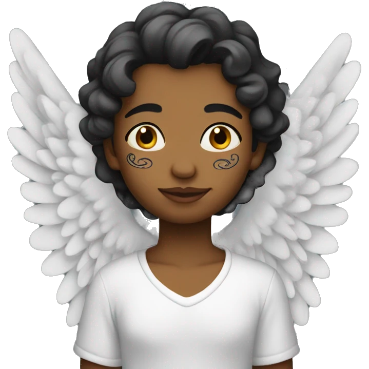 an angel with tattoos  emoji