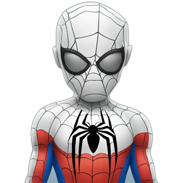 Spider man in thinking pose emoji