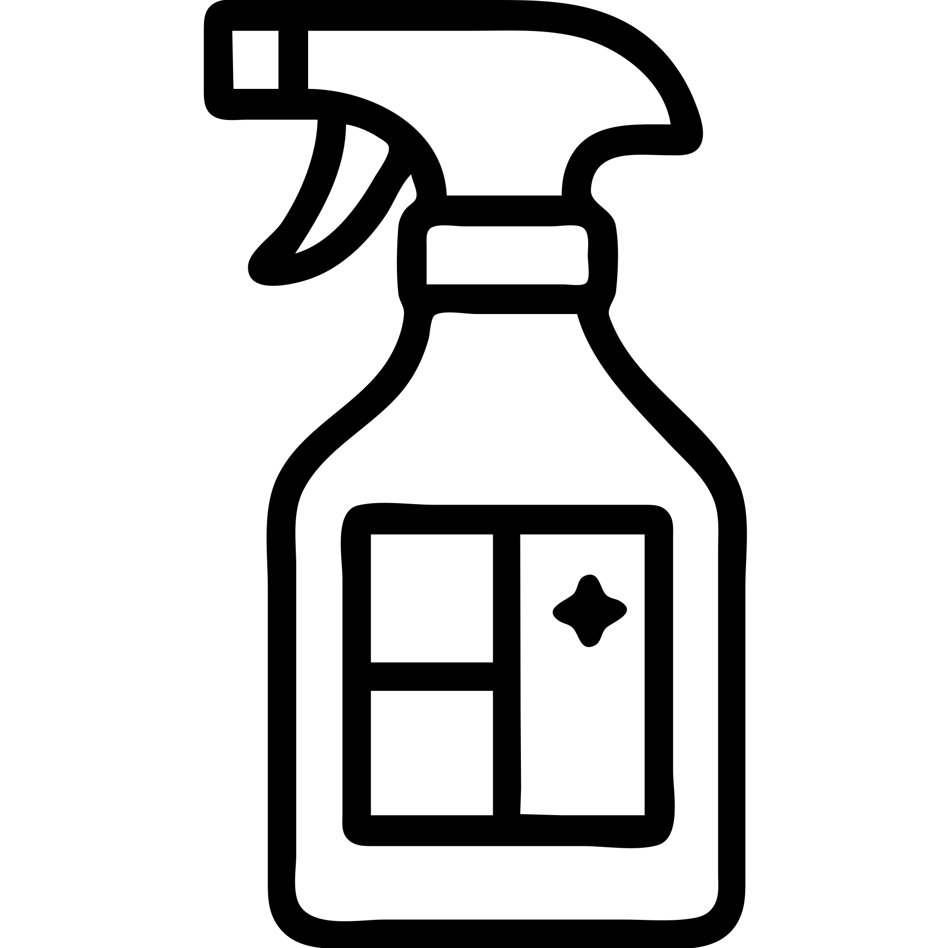 window cleaning spray bottle, outlined icon, clean look emoji